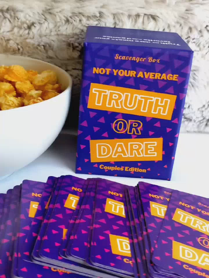 not your average truth or dare card game: couple&