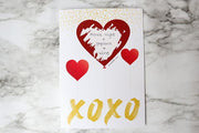Scavenger Box Scratch Off Greeting Card with Secret Personalized Gift or Message That Says 'Move Night + Popcorn + Wine'